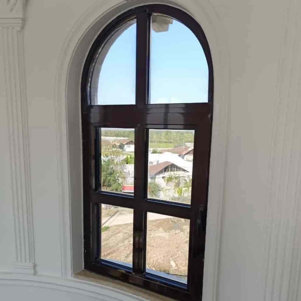 اجرای پنجره بالا قوسی با پروفیل TH60 آکپا